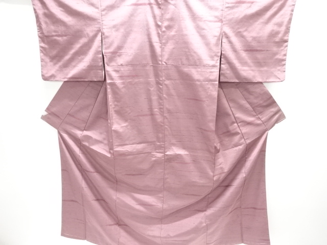 JAPANESE KIMONO / FUSHI TSUMUGI / WOVEN ABSTRACT STRIPE